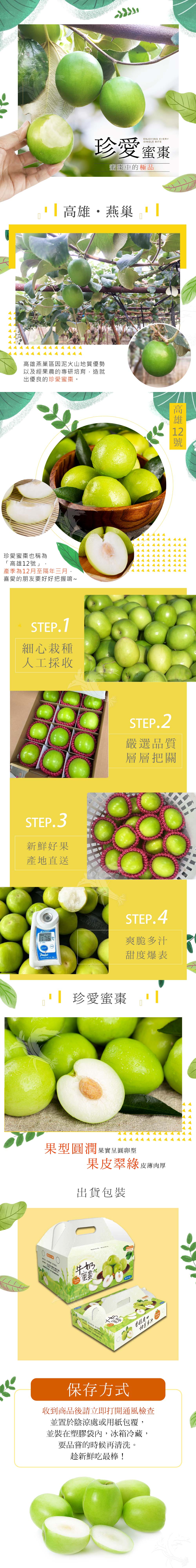 【禾鴻】燕巢甜蜜爽脆珍愛蜜棗禮盒16入裝/盒(單顆4-4.9兩)