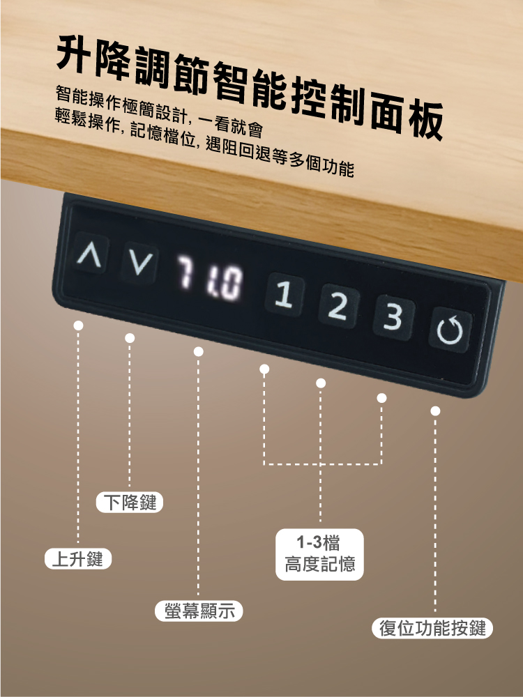 【ANDYMAY2】阿姆斯(正裝)無段式電動升降桌-雙機(OH-K219)