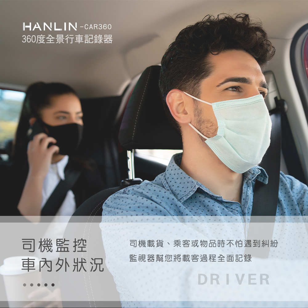 【HANLIN】創新360度全景行車記錄器 CAR360