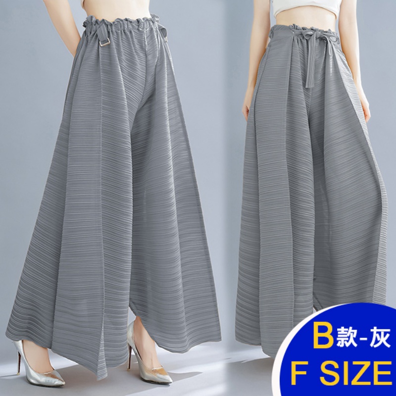 韓國進口三宅風褶皺壓褶褲任選(皺褶 壓褶 秋裝)