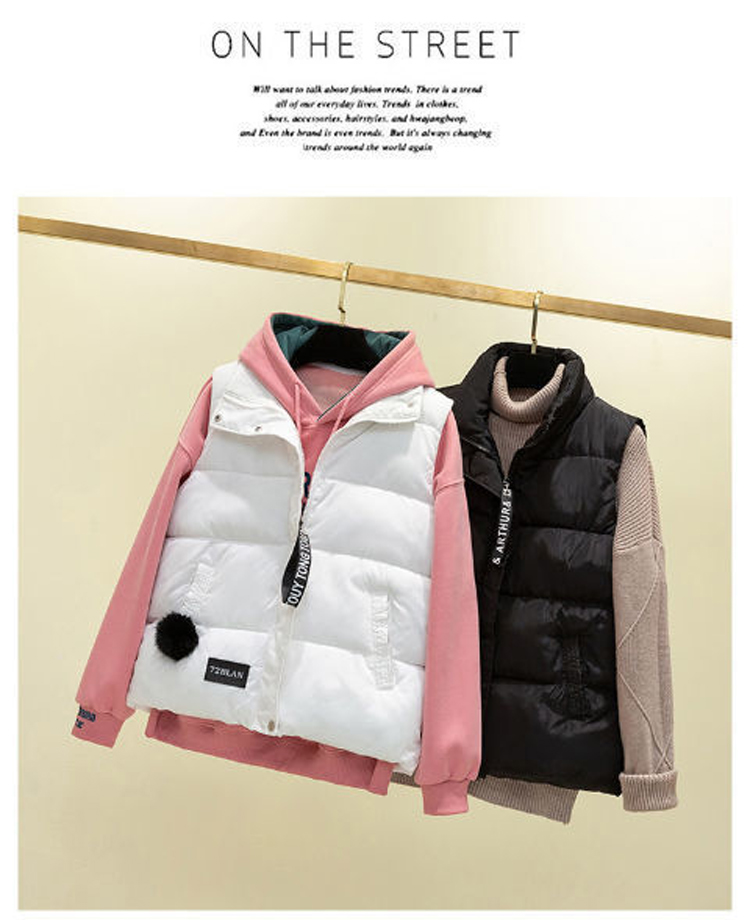 韓版簡約時尚輕暖馬甲背心