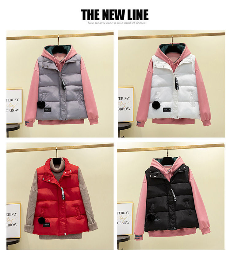 韓版簡約時尚輕暖馬甲背心