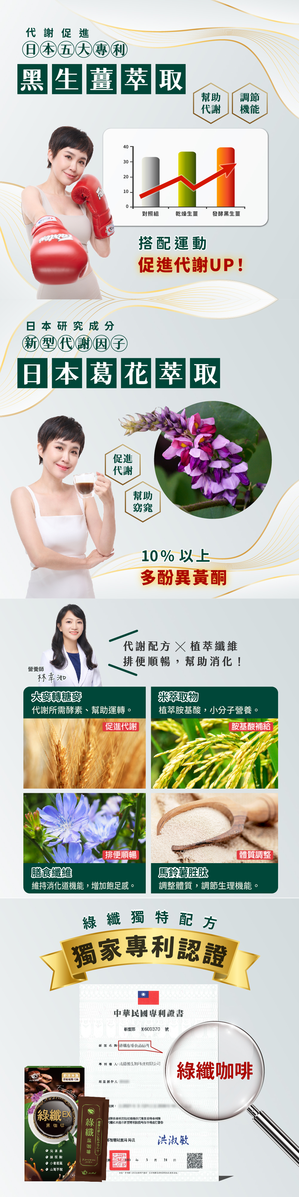 【JoyHui佳悅】綠纖EX代謝黑咖啡 10包/盒(配方升級葛花+小麥若葉)