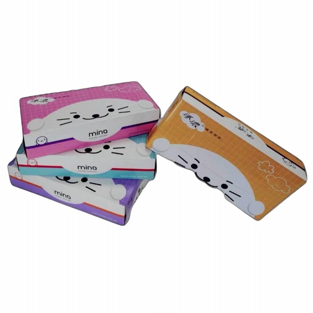 MINO洣濃 抽取式盒裝面紙180抽X50盒/箱