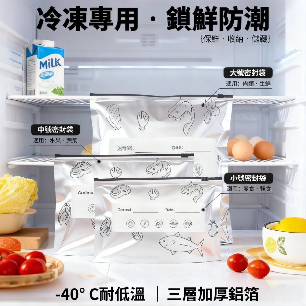 【恆鮮閣】食品級鋁箔保鮮密封袋 咖啡豆分裝 冷凍庫去味收納 母乳避光袋