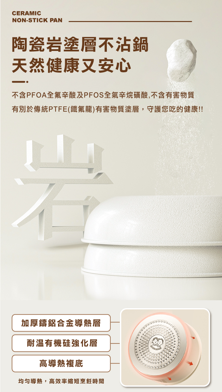 【ANDYMAY2】韓式陶瓷不沾鍋(AM-D901)