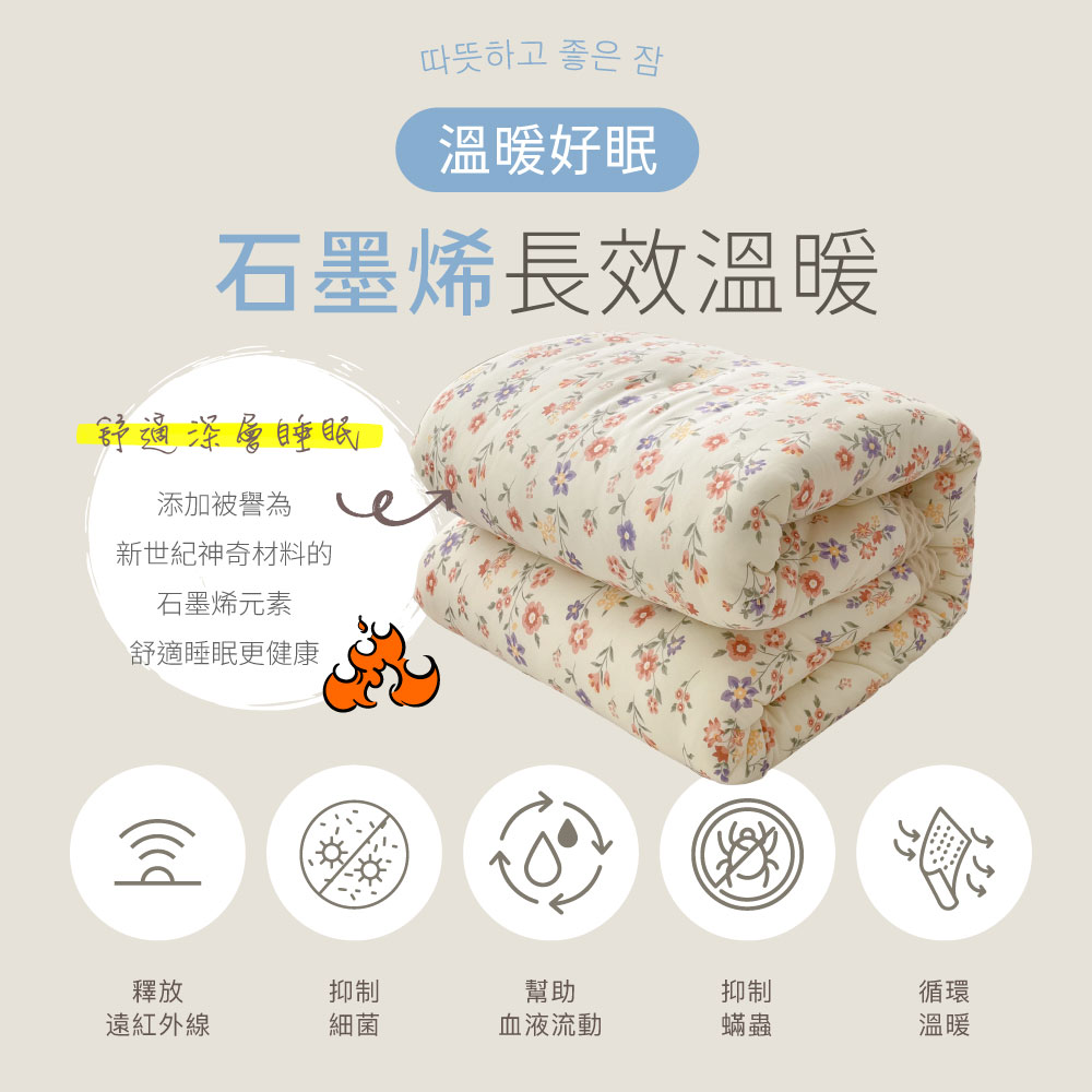【夢之語】韓版石墨烯針織豆豆絨被 (多款任選) 針織 可水洗 冬被 棉被