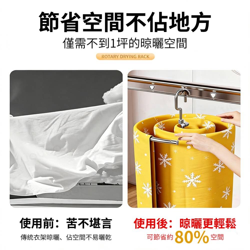 【螺旋360】防風不鏽鋼螺旋曬衣架 曬被晾浴巾 加厚加粗 免安裝