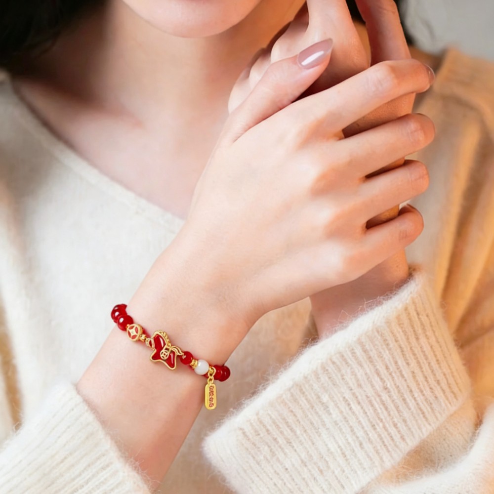紅潤馬年暴富鴻運手串/福馬手鍊