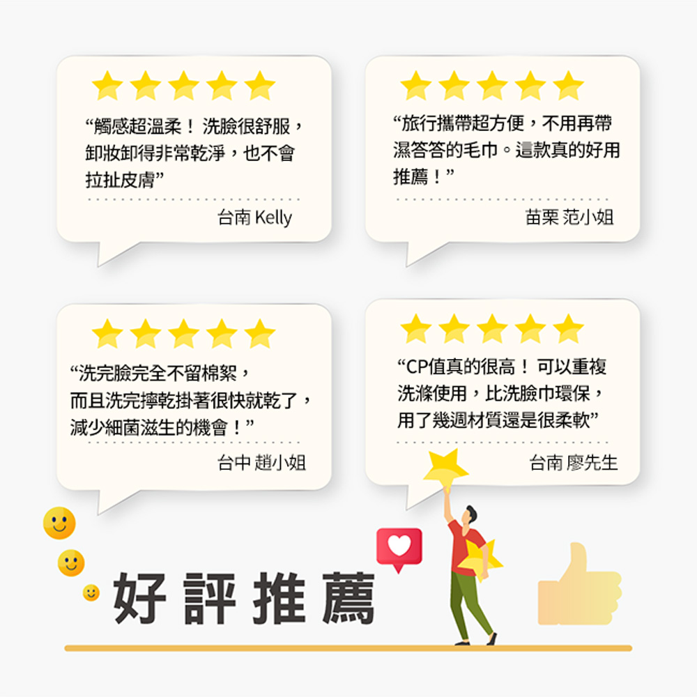 髒會滅妙妙健康美容巾M號-13條