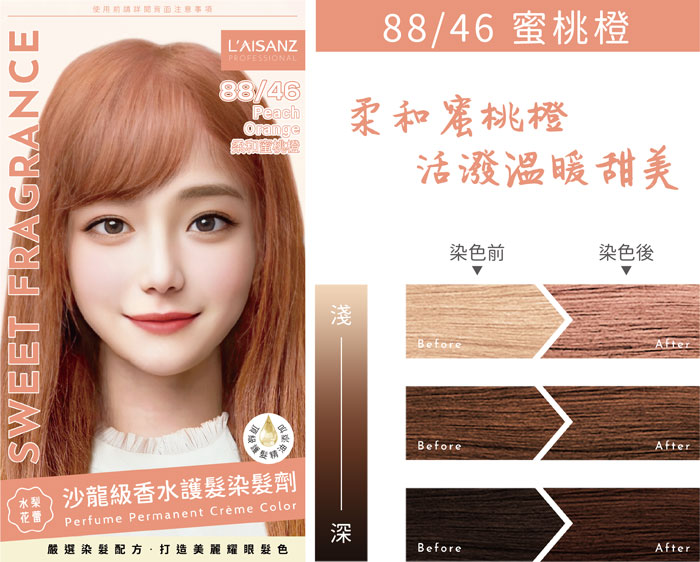 【萊詩哲】沙龍級香水護髮染髮劑 染髮劑 泡泡染髮劑 (9色任選)