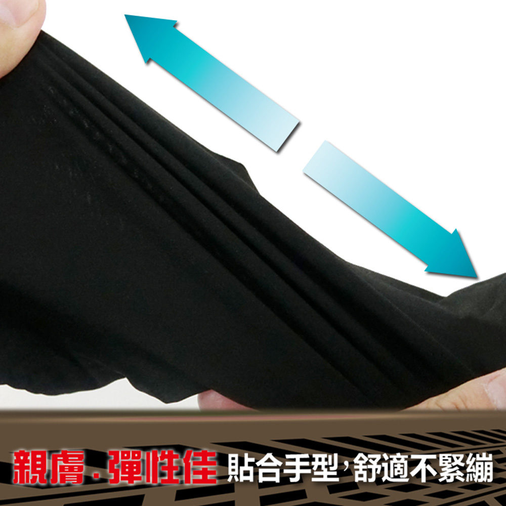 【YABY芽比】冰絲半指反光止滑袖套 (運動袖套 防曬袖套 抗UV袖套)