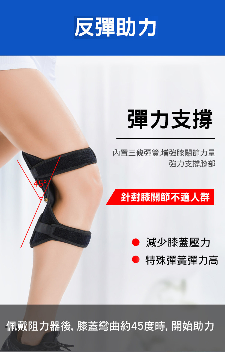 膝蓋關節保護助力器(運動護具)