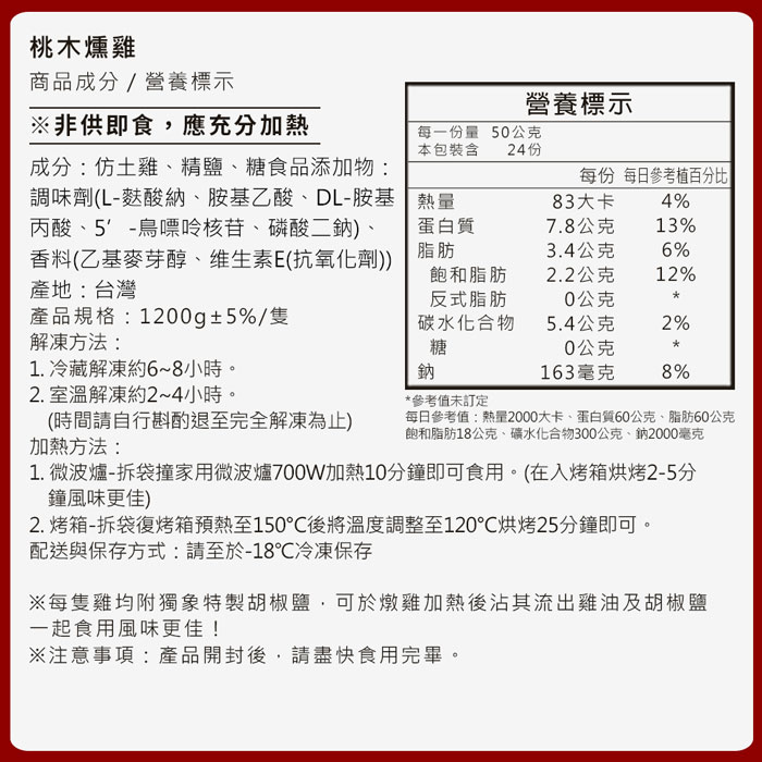 【築地一番鮮】三牲拜拜|桃木燻雞+紅燒蹄膀+煙燻石斑+叉燒肉+白鯧|任選組