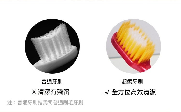 日式寬頭54孔軟毛牙刷(1卡/4支) 細毛 寬版 清潔 齒縫 雙排