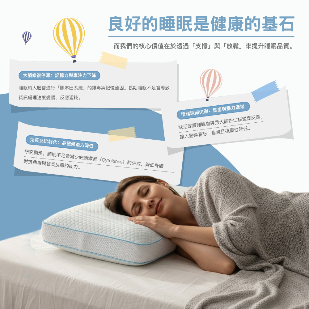 未命名(20260401新增商品)【BEST】日月翻轉冰分子舒眠枕 台灣製 記憶枕頭 人體工學 科技回彈 枕頭 枕芯 涼感枕