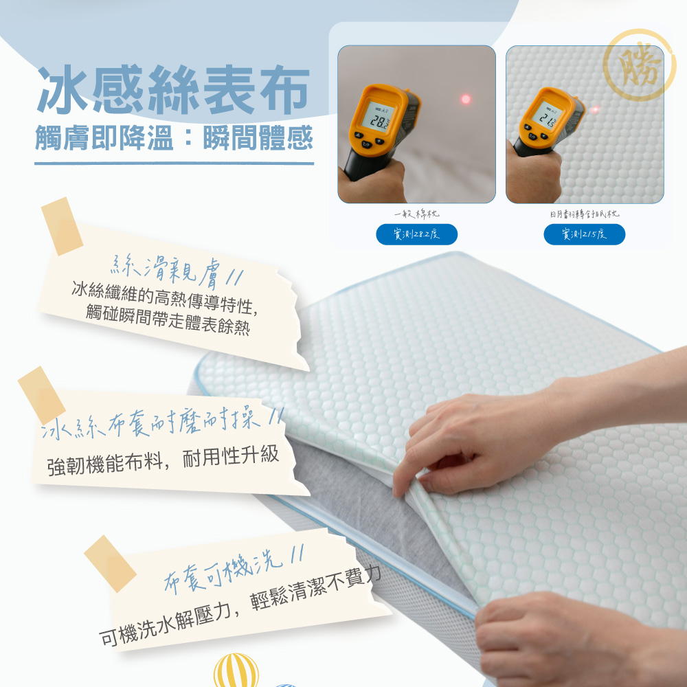 未命名(20260401新增商品)【BEST】日月翻轉冰分子舒眠枕 台灣製 記憶枕頭 人體工學 科技回彈 枕頭 枕芯 涼感枕