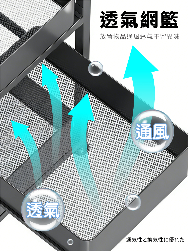 【ANDYMAY2】小巴登置物推車-旗艦款(抽屜)四層(OH-K325)