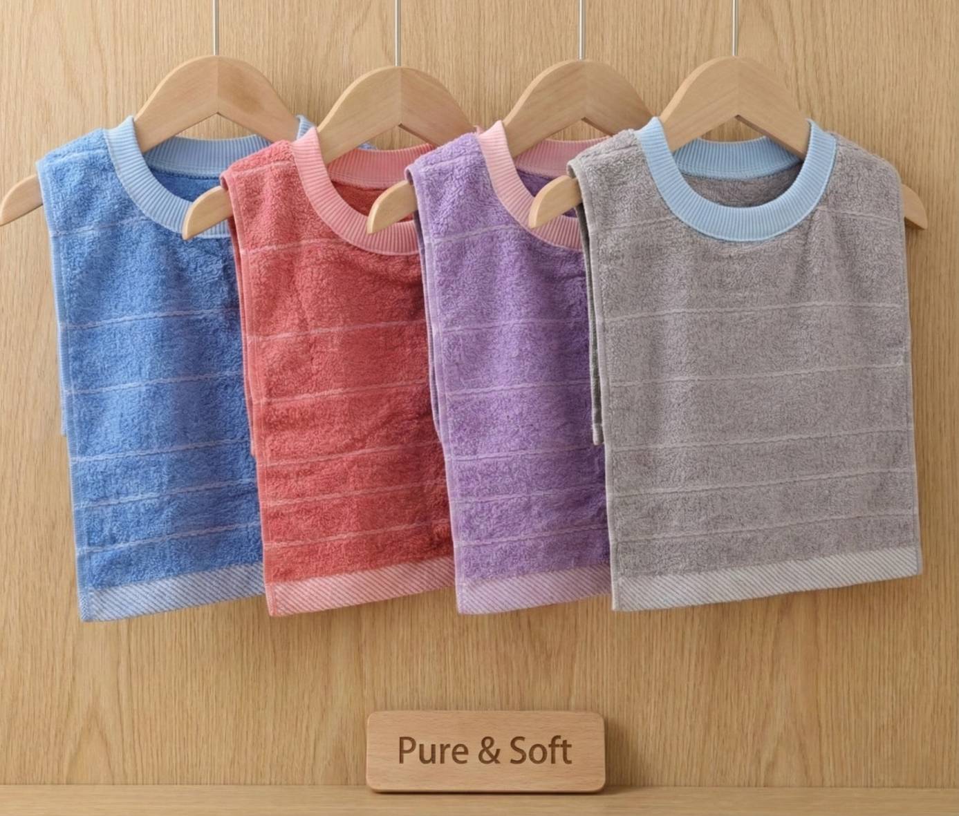 凱美棉業 MIT台灣製 親膚棉柔 純棉吸水兒童圍兜 經典條紋款