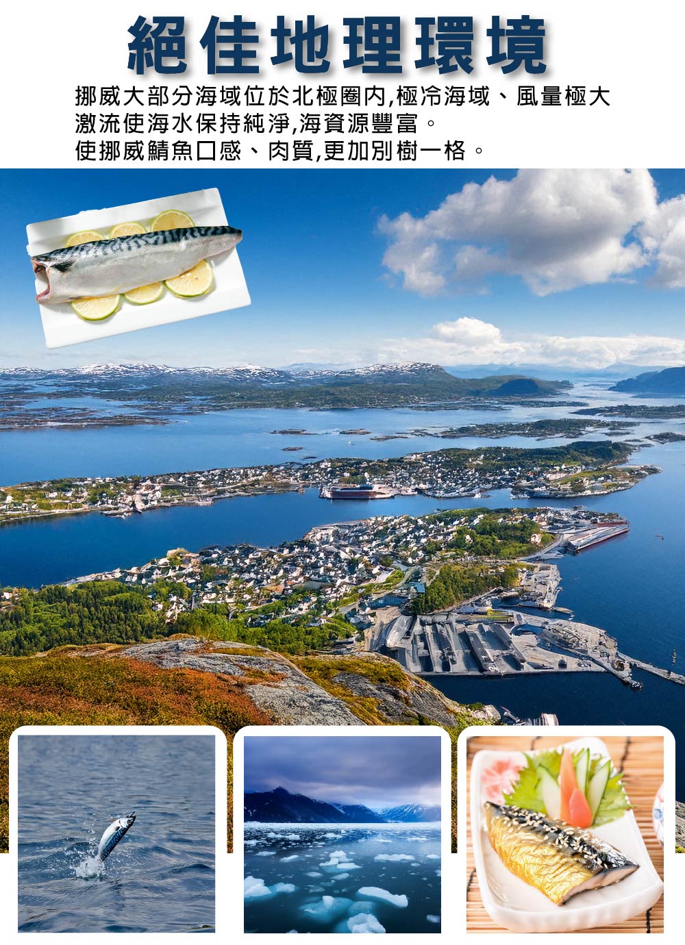 【鮮綠生活】(無紙板) 挪威薄鹽鯖魚215g