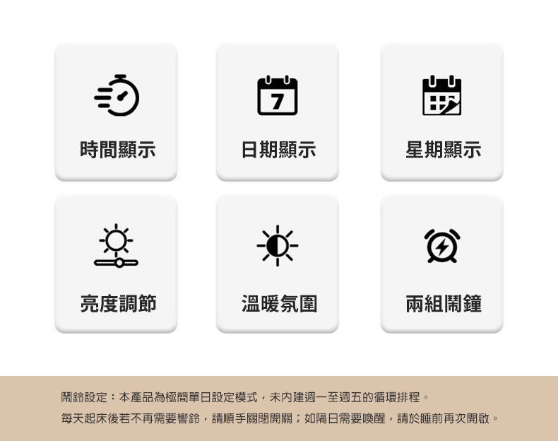 北歐時光Sweet Home LED數位鬧鐘