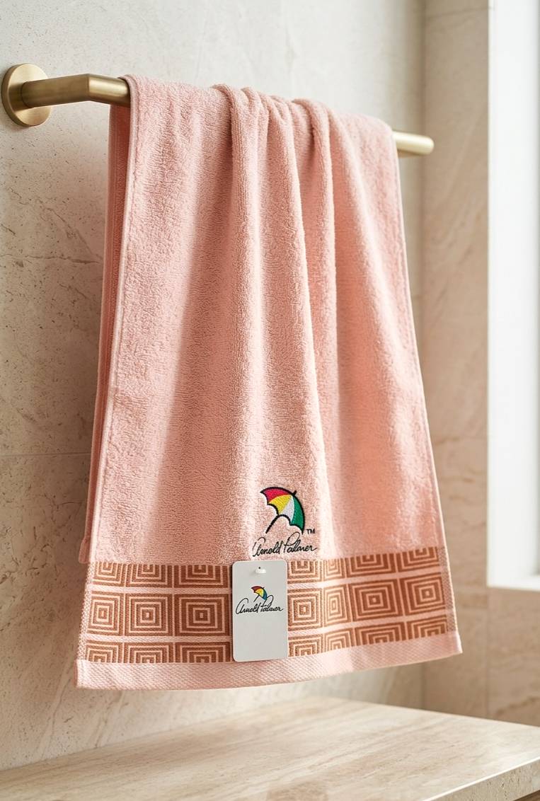 凱美棉業 MIT台灣製 雨傘牌 厚實純棉吸水毛巾 刺繡花邊