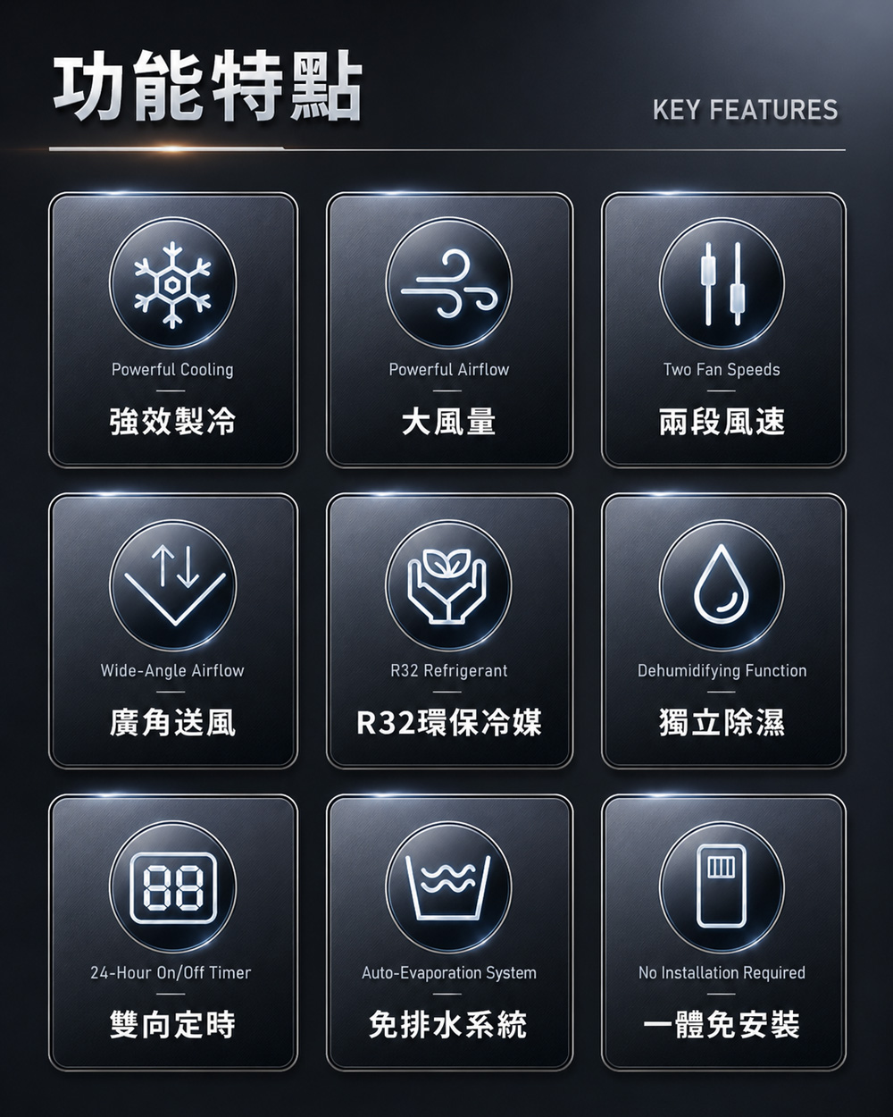 【JJPRO 家佳寶】BSMI認證 7500BTU 多功能移動式冷氣 (JPAC03)