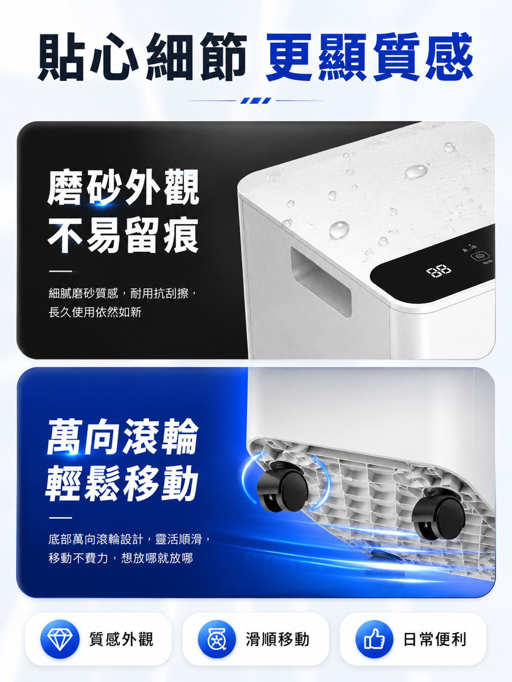 【JJPRO 家佳寶】BSMI認證 7500BTU 多功能移動式冷氣 (JPAC05)