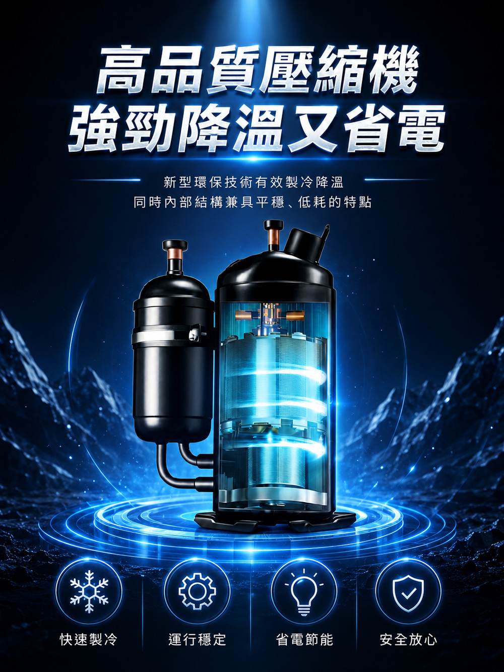 【JJPRO 家佳寶】BSMI認證 7500BTU 多功能移動式冷氣 (JPAC06)