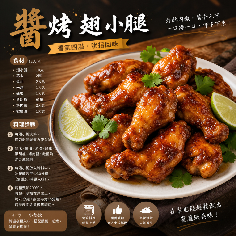 約克街肉舖 台灣國產鮮嫩翅小腿(600g±10%/包)