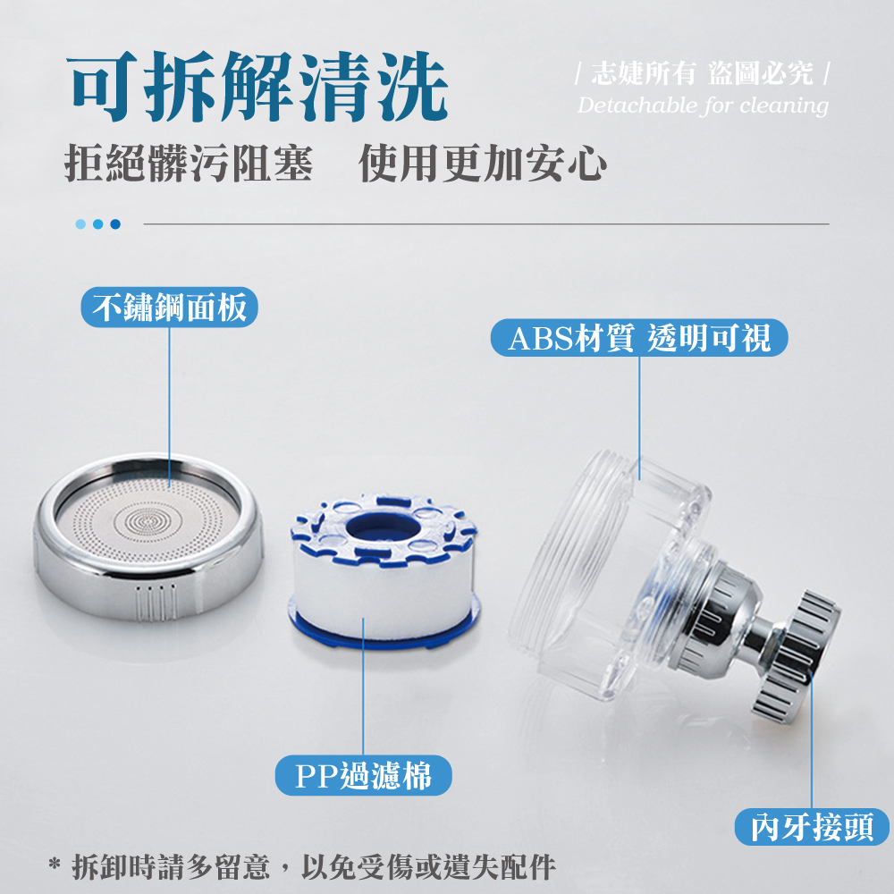 360度水龍頭過濾器(短款)