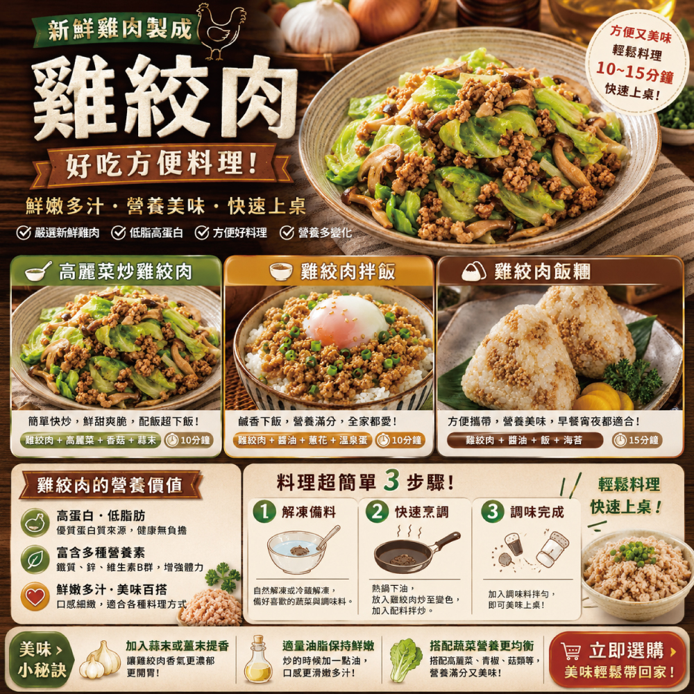 純淨台灣國產雞胸絞肉