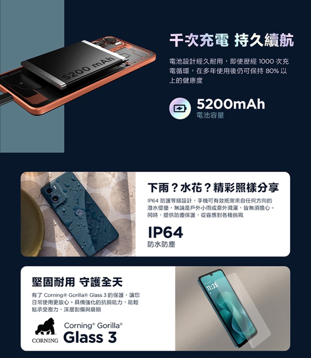 【Motorola】g06 (4G/64G) 6.88吋 4G 智慧型手機