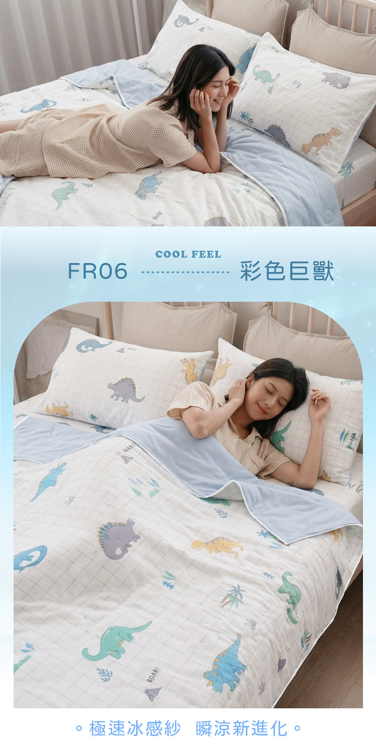 零度冰眠紗|涼感5尺雙人床包枕套三件組