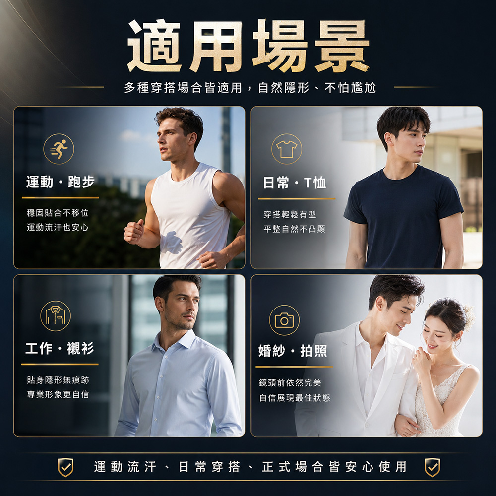 男士超薄防磨胸貼 動態胸貼 可拆胸貼 馬拉松 乳貼 200 片裝