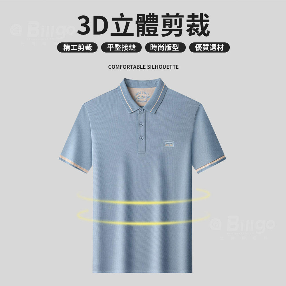 柔軟佛羅紋棉短袖POLO衫