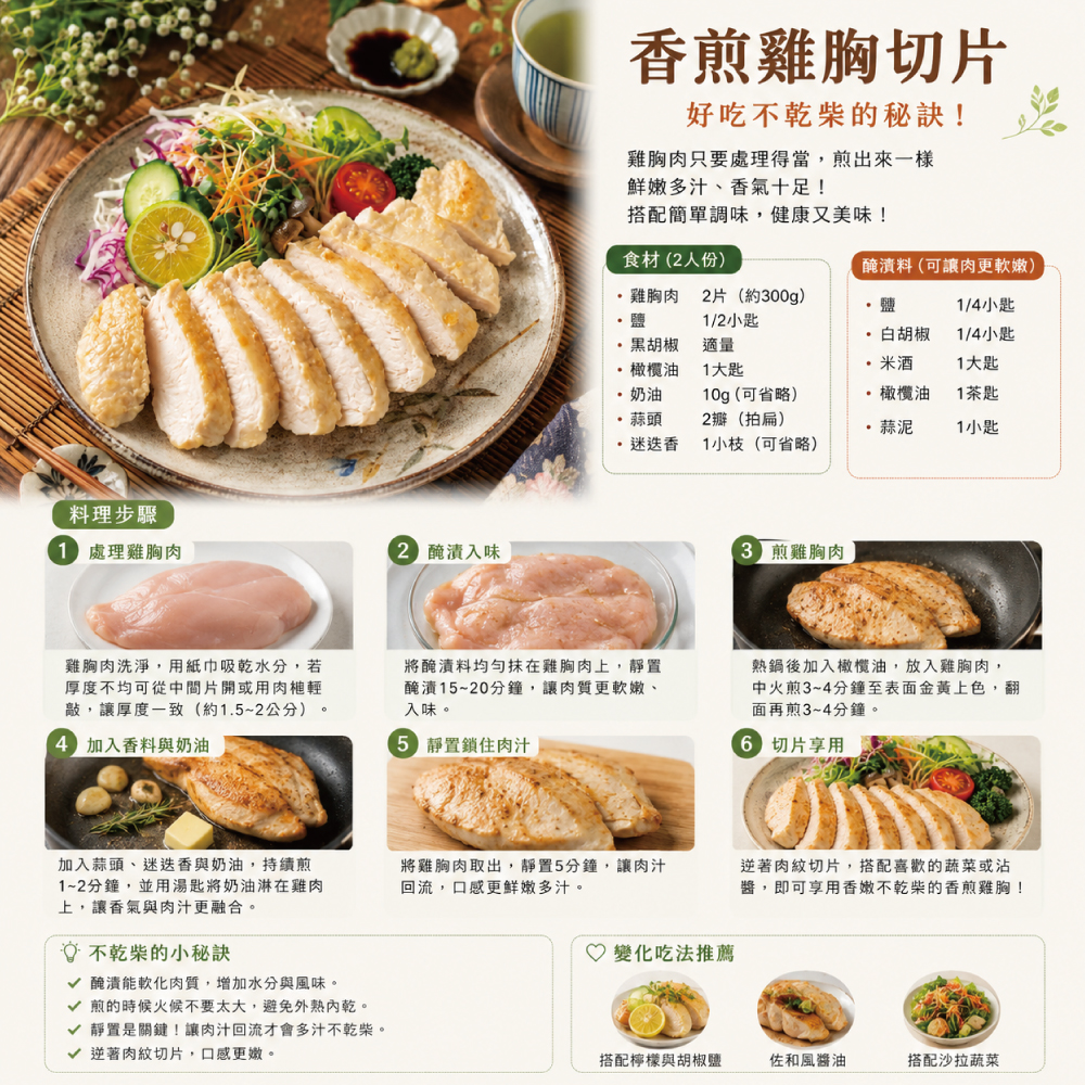厚切純淨台灣去皮雞胸排