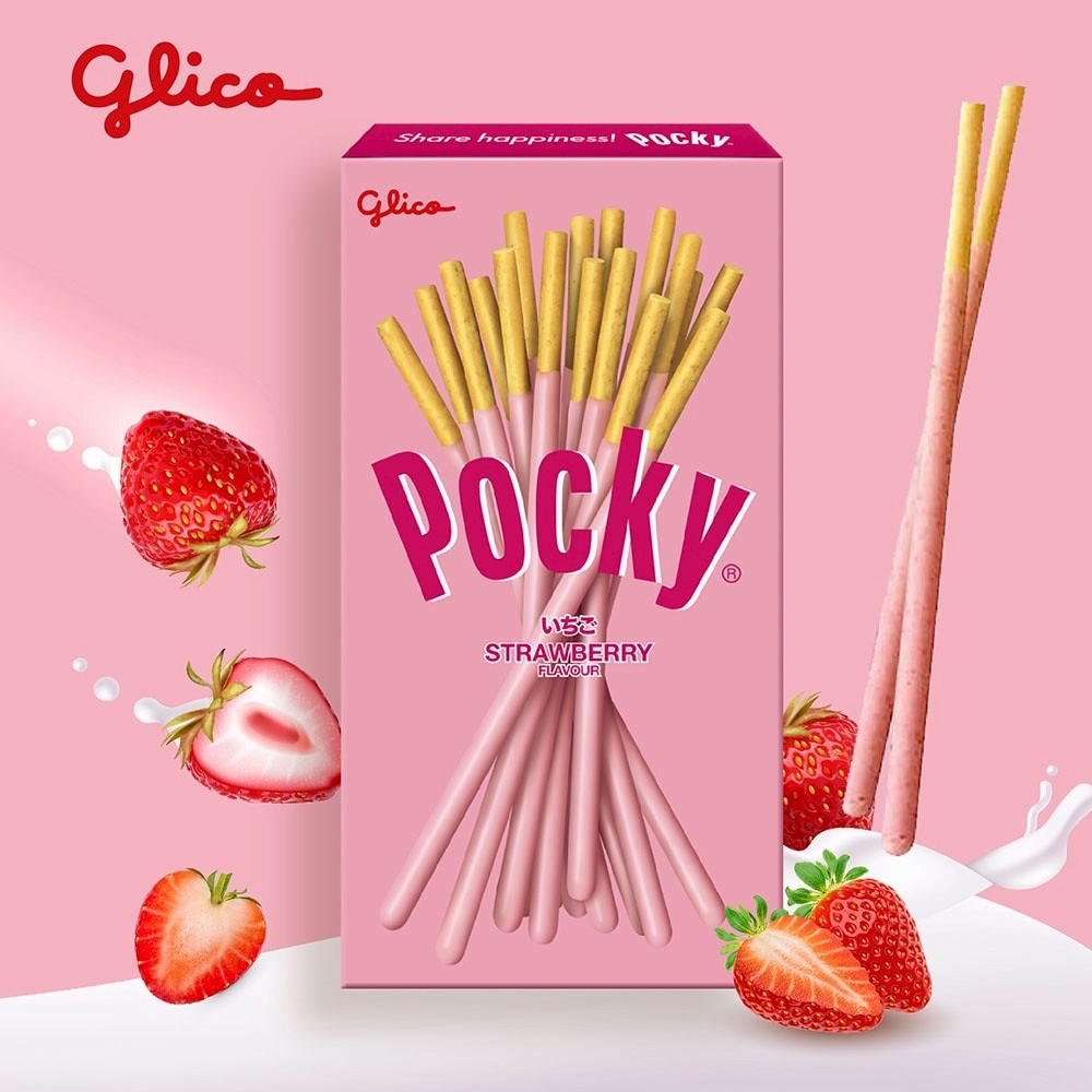 Pocky百奇 6入任選 巧克力棒 草莓 牛奶餅乾 抹茶 零食團購 日本零食 藍莓果粒優格 草莓果粒蜜桃優格