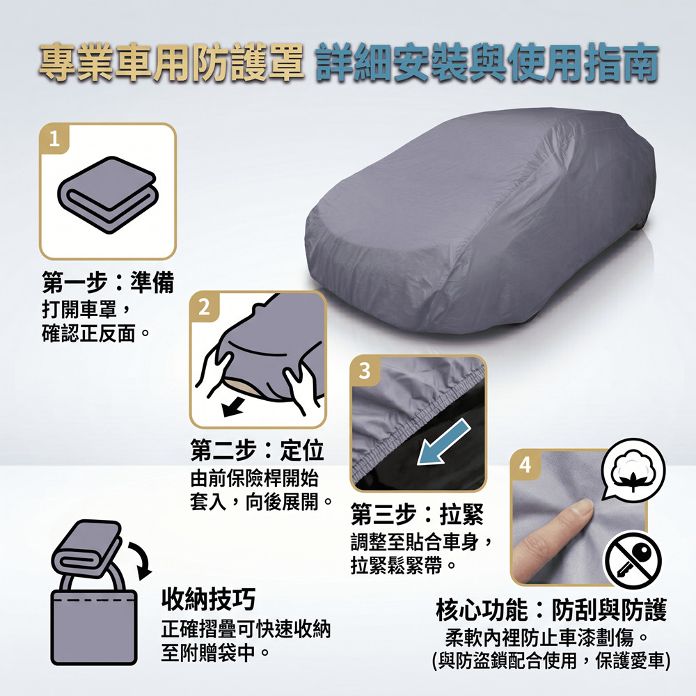 台灣製汽車車罩~休旅車(VOVLO / 寶亞款 芋色)