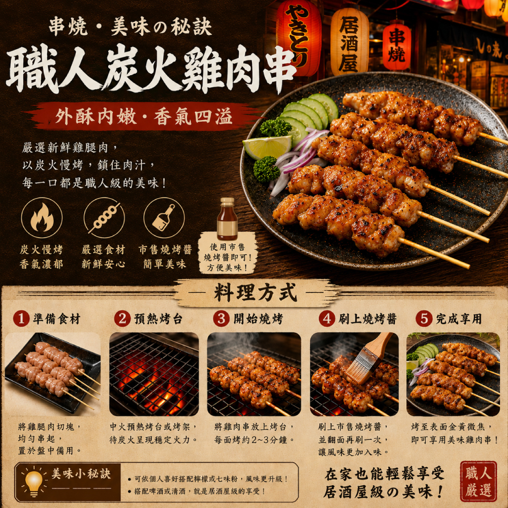 約克街肉舖 台灣雞肉串