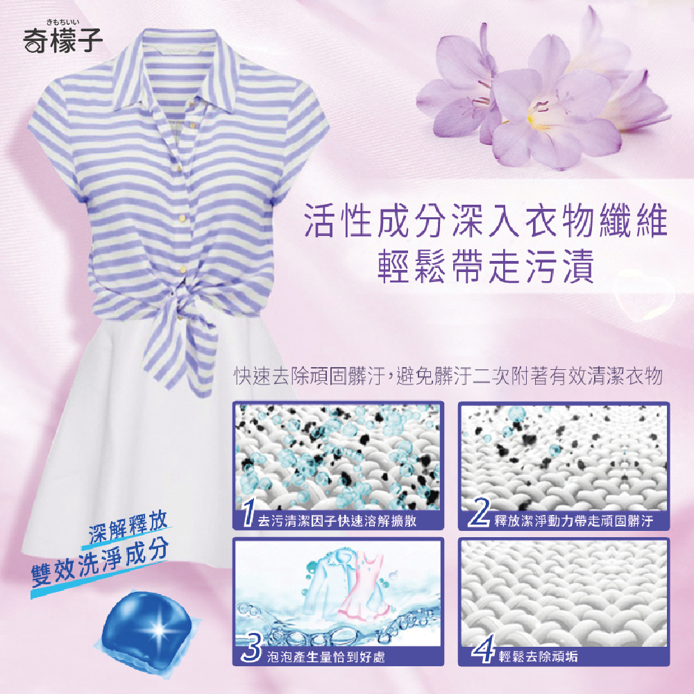 奇檬子白金香氛洗衣球超大顆100顆入