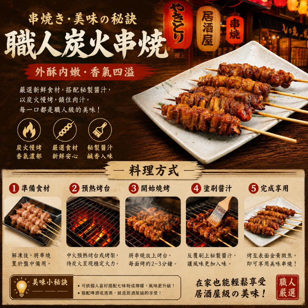 約克街肉舖 台灣雞皮串