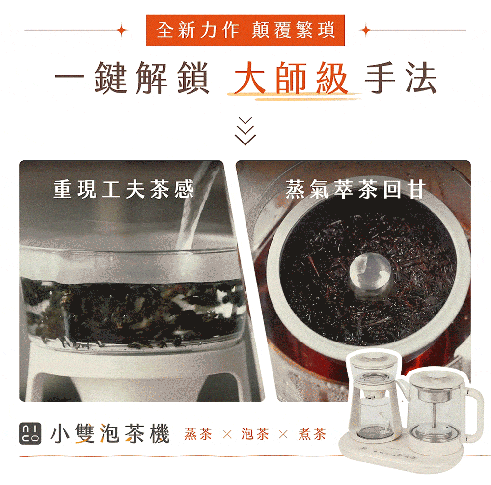 【NICONICO】二合一品茗泡茶機NI-L2507