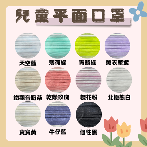 【巽風堂】平面醫用口罩(未滅菌)(50入)-兒童