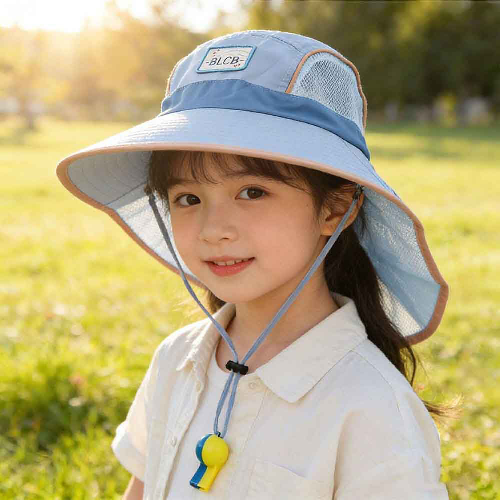 【JAR嚴選】男女兒童防曬大檐沙灘太陽透氣帽(預購14個工作天)