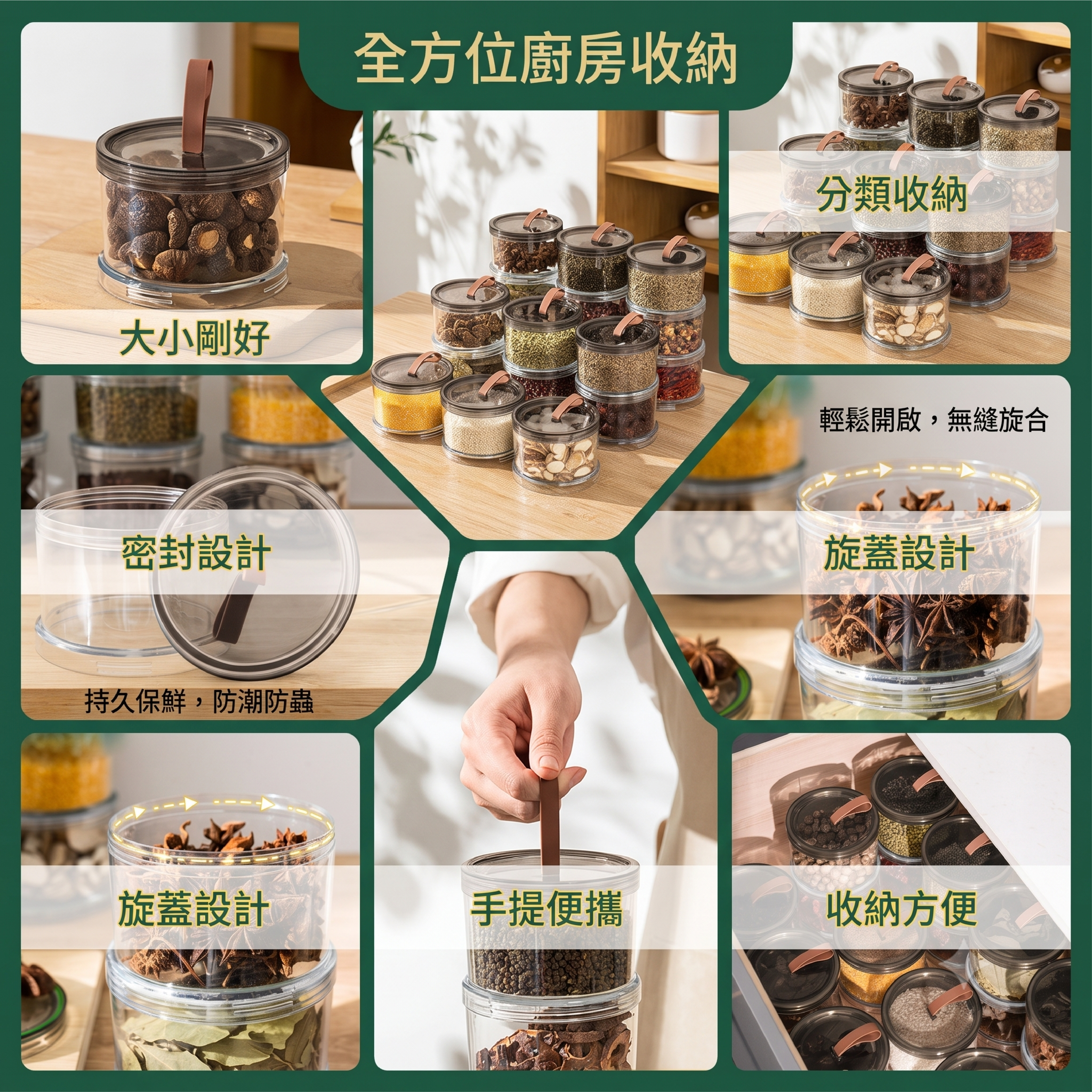 【JAR嚴選】香料收納疊儲存密封盒