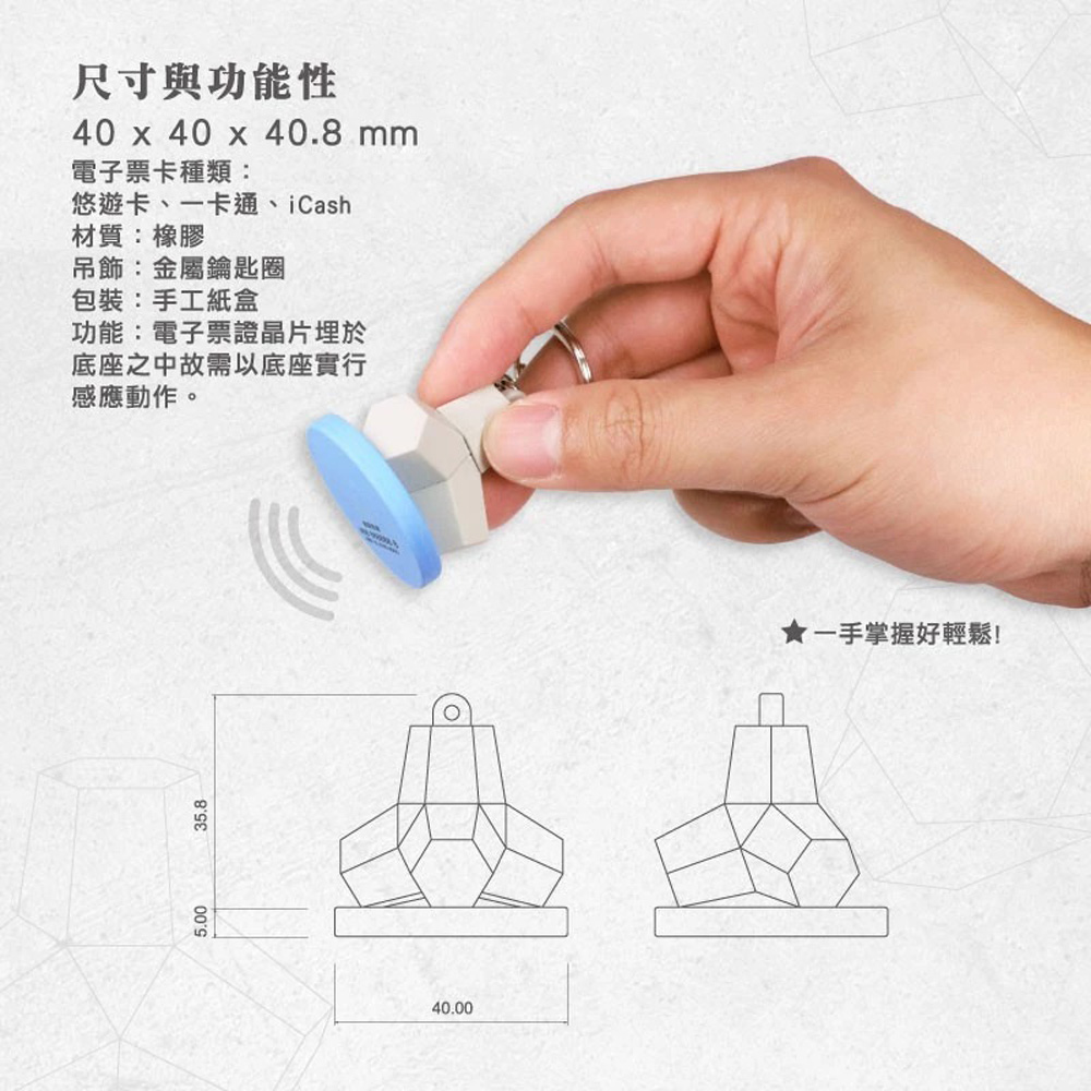 消波塊悠遊卡(海浬粽/堤防粽)