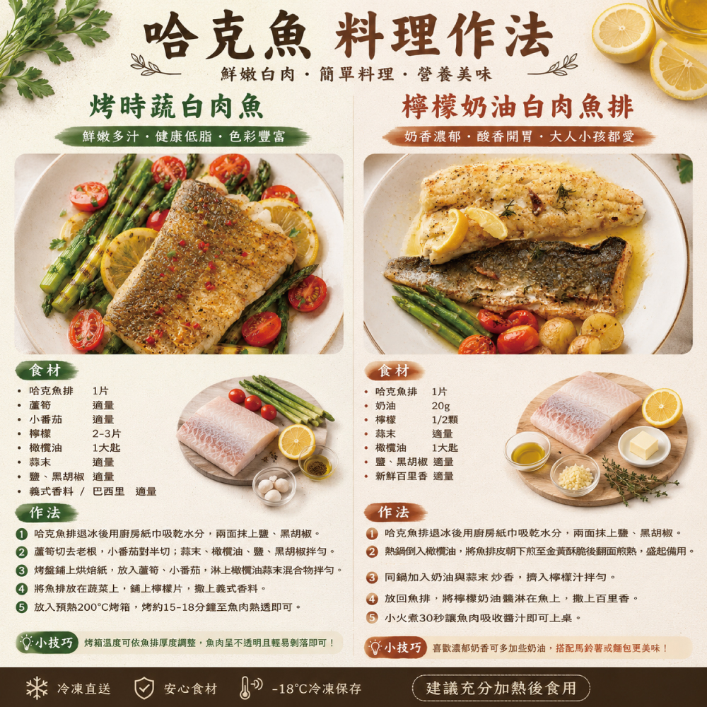 小川漁屋 哈克魚對切3片1包80-120g/片