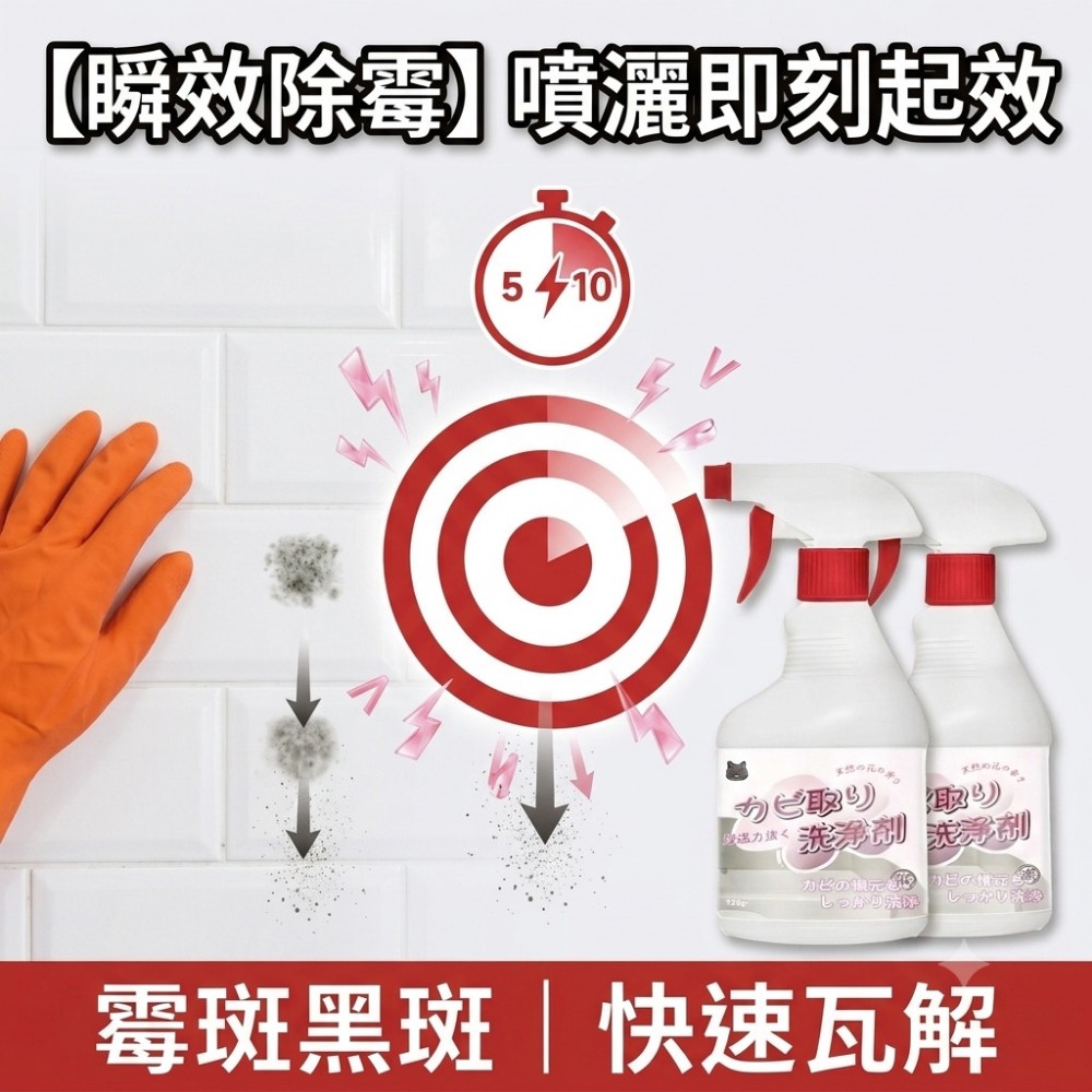 【黴絕淨】除霉清潔劑 專除潮濕黑斑霉根