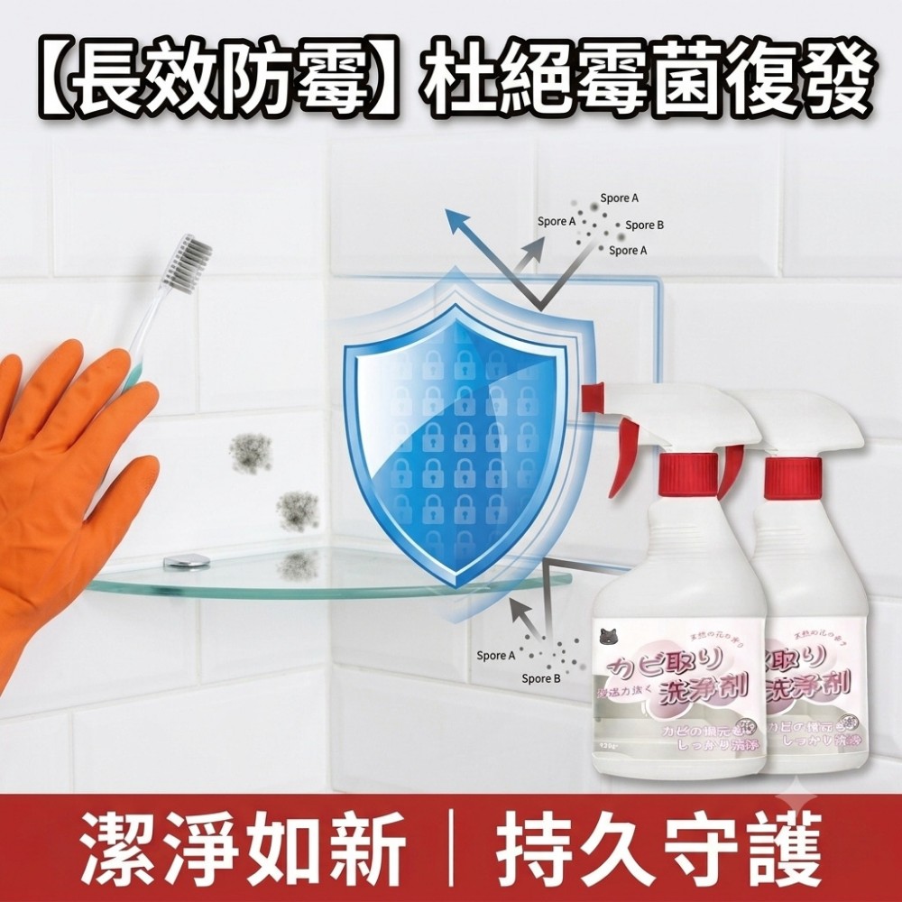 【黴絕淨】除霉清潔劑 專除潮濕黑斑霉根